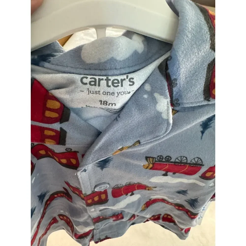Carter's Just One You Toddler Boys' 2pc Christmas Long Sleeve Pajama Set 18M NWT